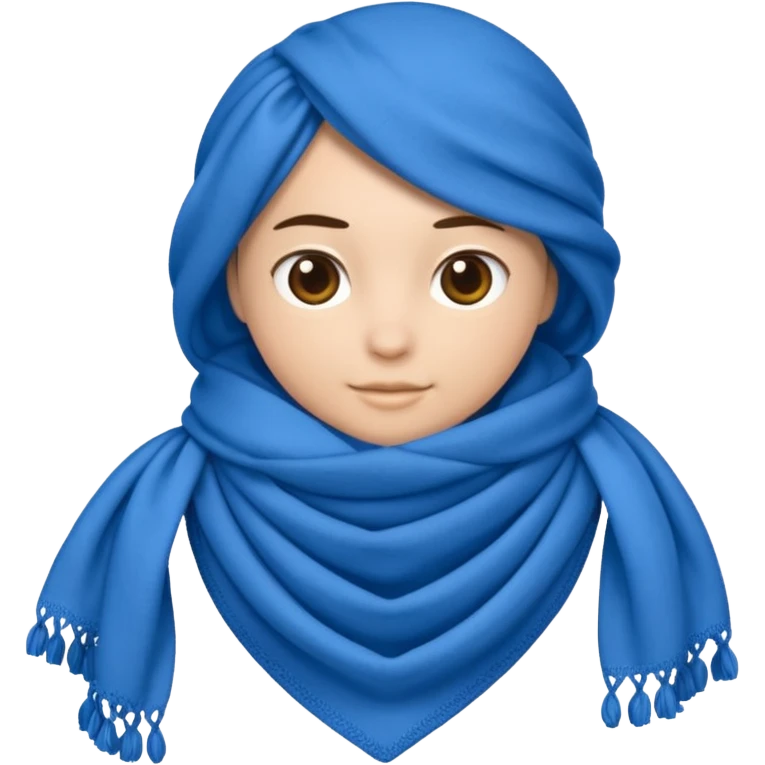 blue scarf  emoji