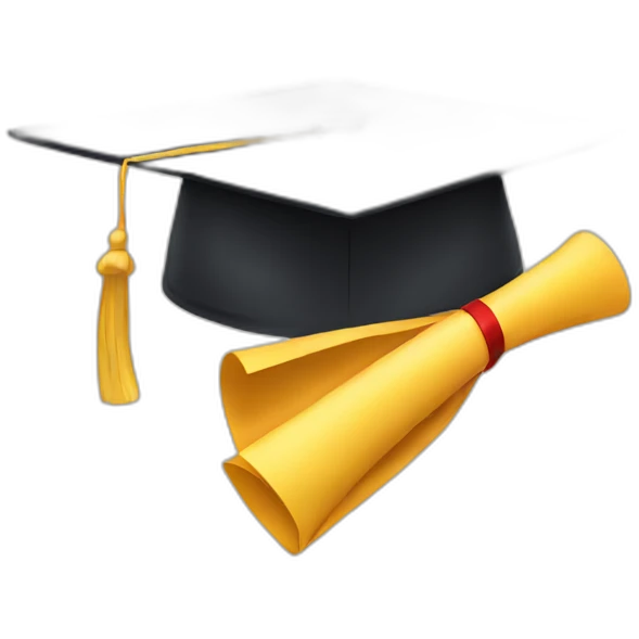 graduation hat emoji