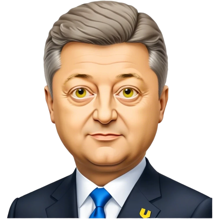 Super realistic President of Ukraine Petro Poroshenko at his inauguration emoji