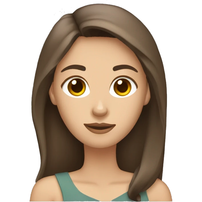 pale brunette with hair down holding belgian malinois emoji