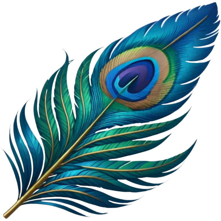 Peacock feather emoji