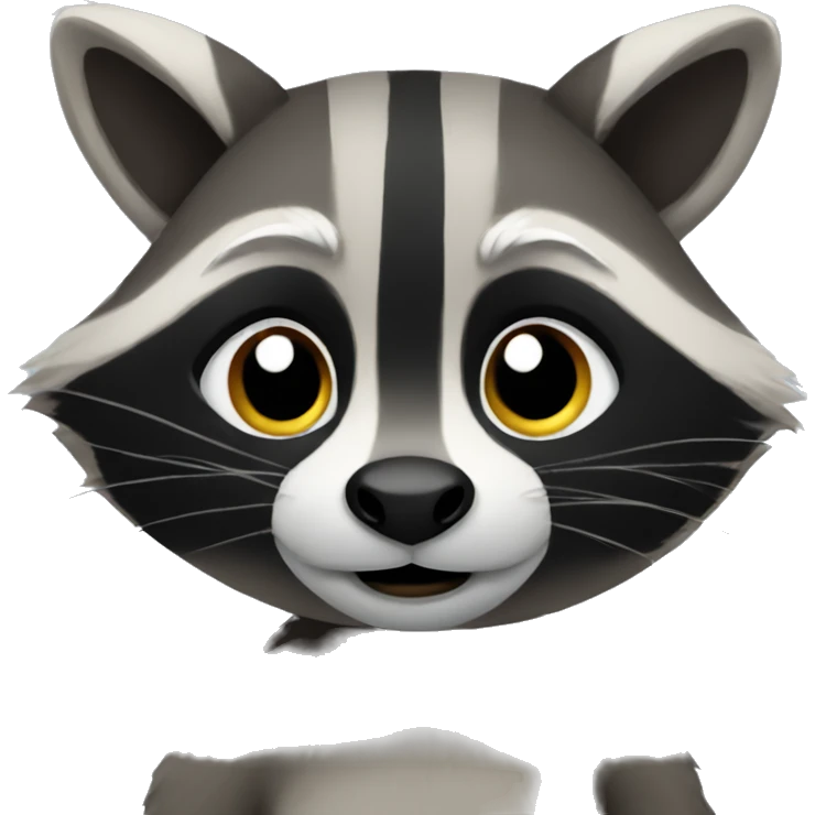 Awkward raccoon  emoji