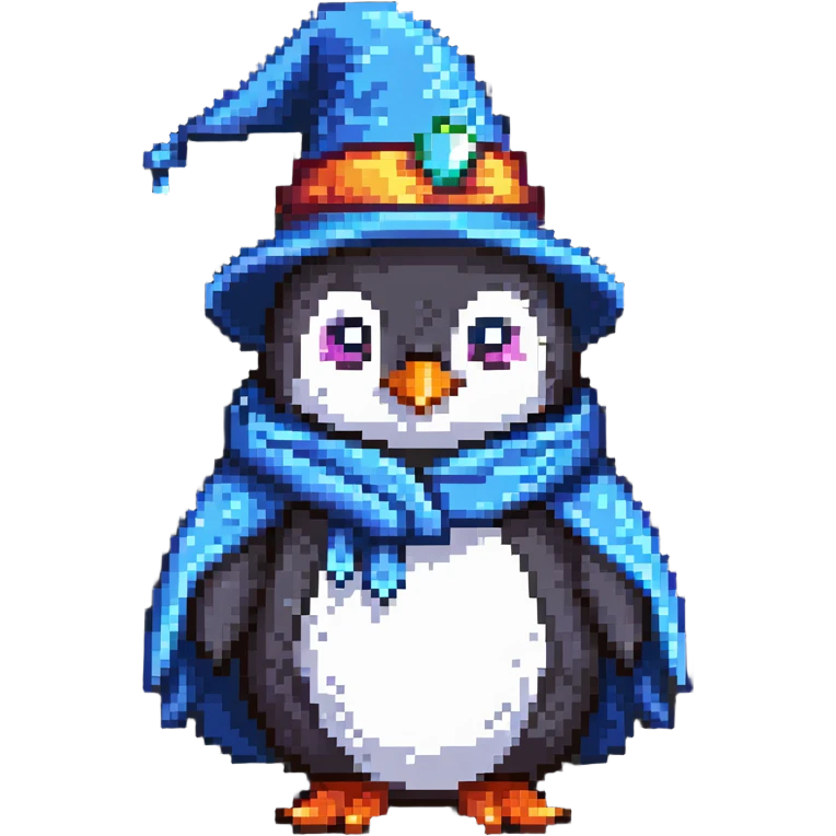 penguin wizard emoji