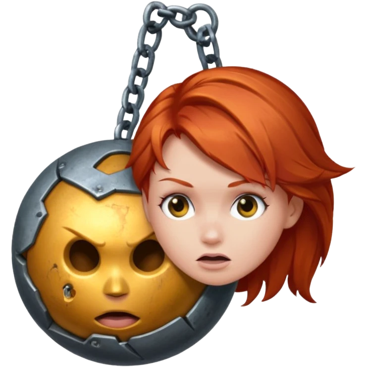 Redheaded wrecking ball emoji