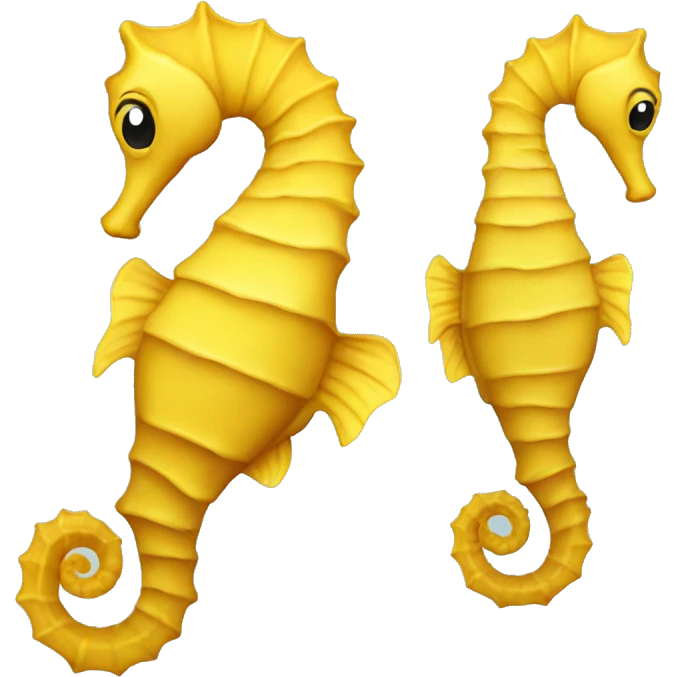 seahorse with yellow fins emoji