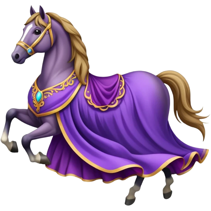 horse with purple dress emoji