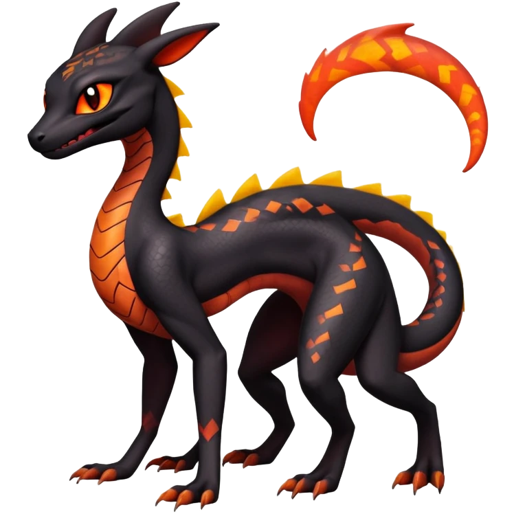 Salazzle-Salandit-Umbreon-Fakémon-hybrid-creature (full body)  emoji