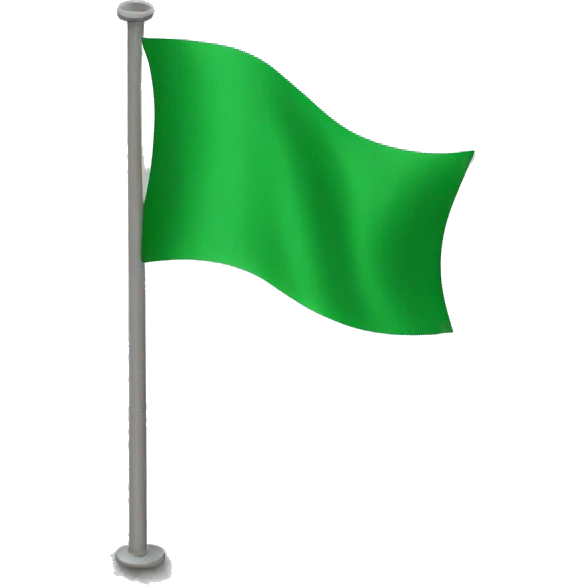 Green flag emoji