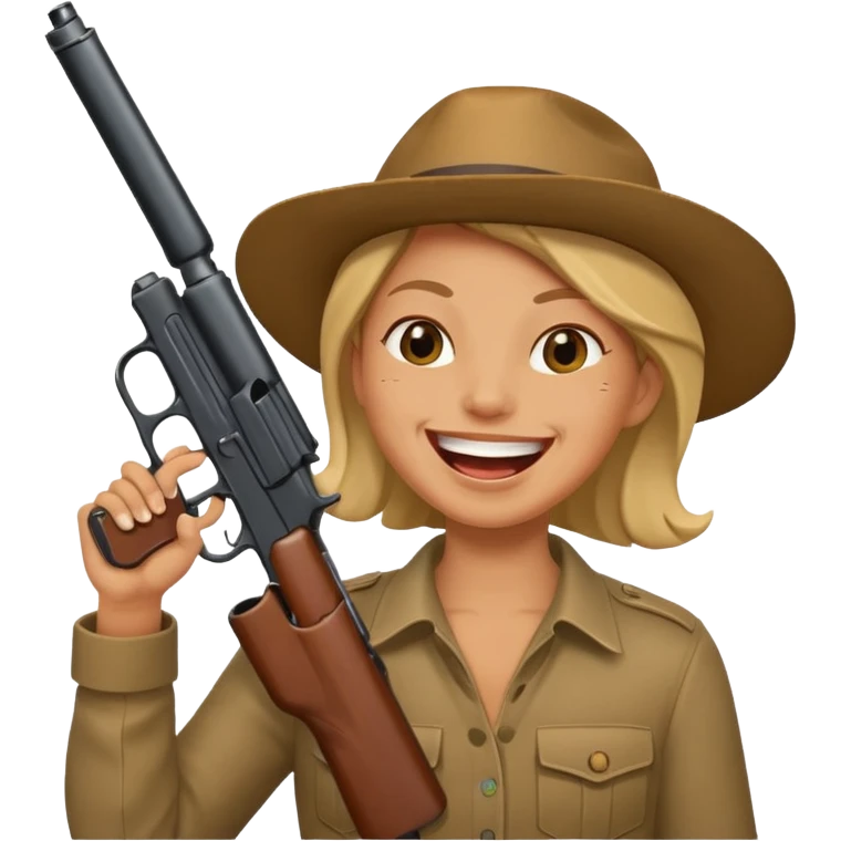 laughing with gun emoji