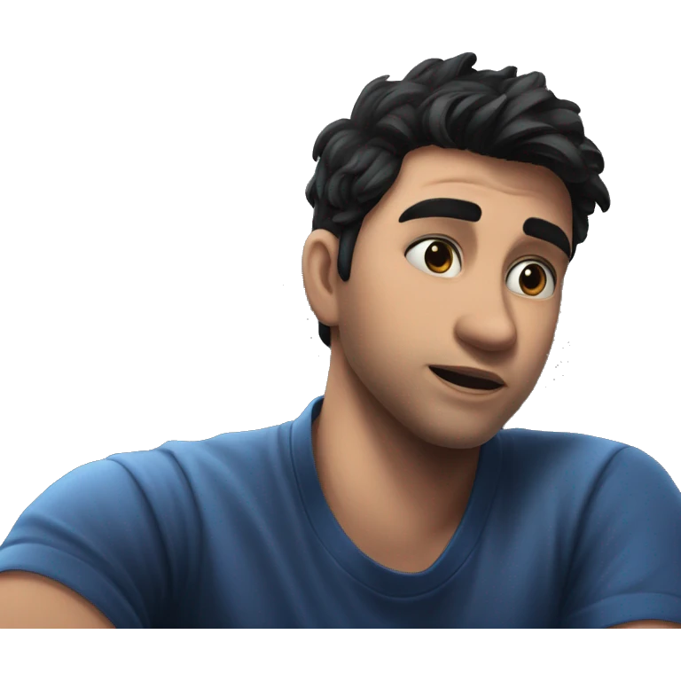 meme boy in blue shirt emoji
