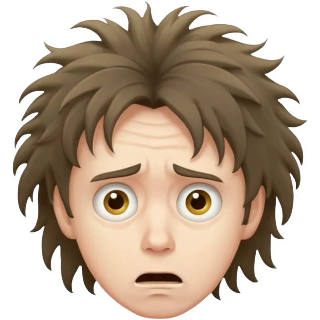 Scared goober man emoji
