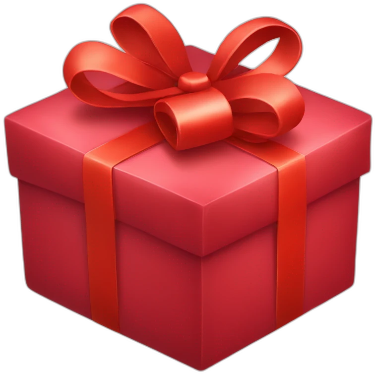 gift in red box emoji