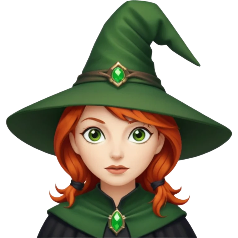Red haired witch, sassy emoji