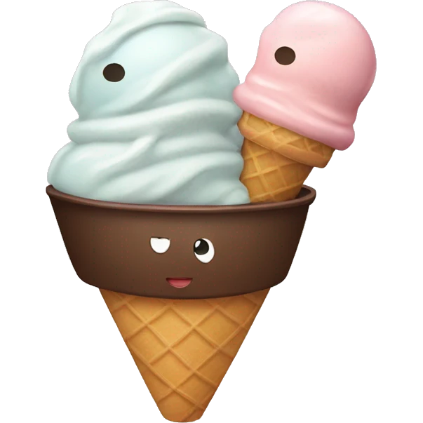  ice cream in a bowl emoji