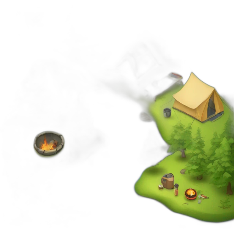 Camping paradis emoji