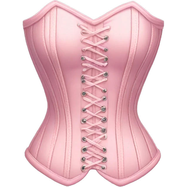 Pastel pink corset  emoji