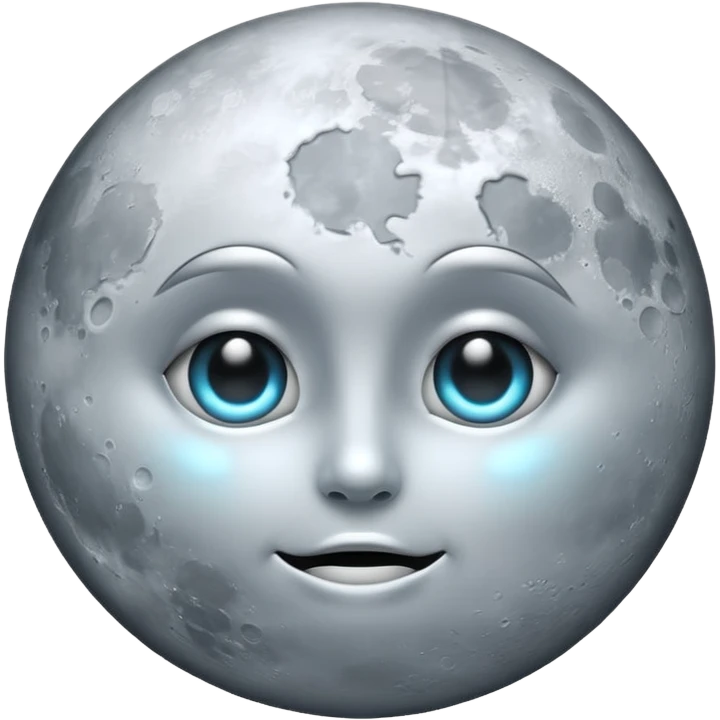 silver full moon emoji