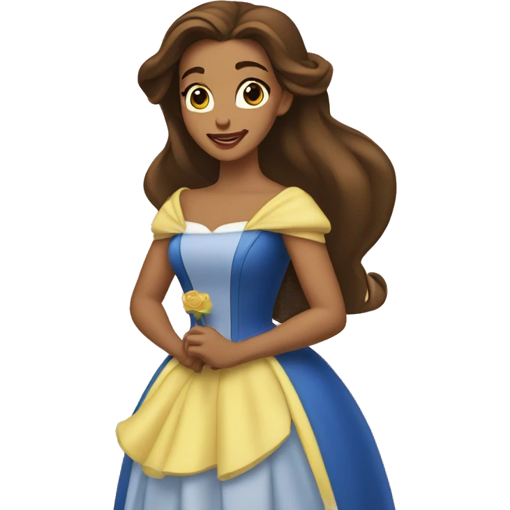 beauty and the beast belle emoji