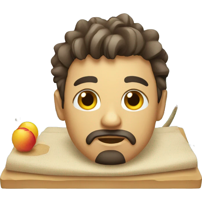 in vacation but tiring designer emoji