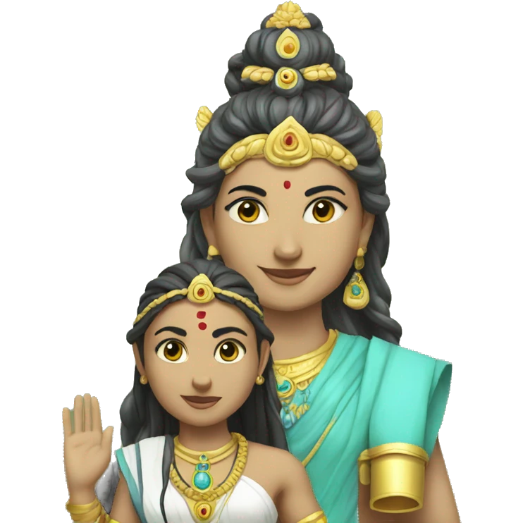 Parvati und Shiva emoji