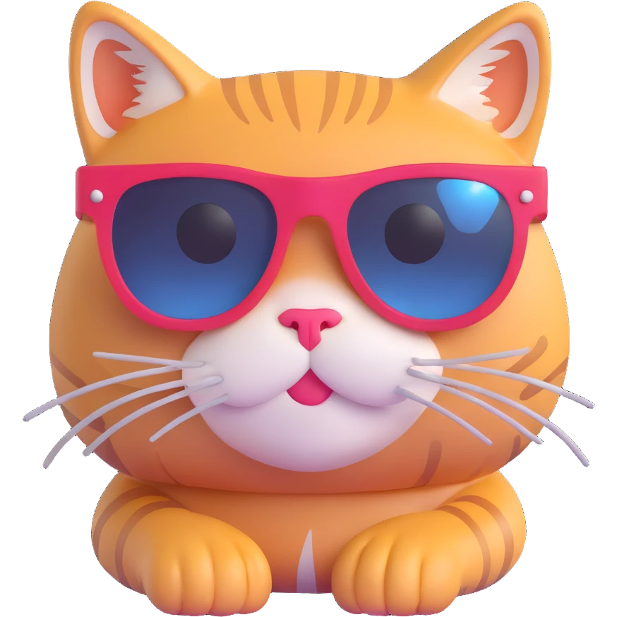 cat wearing sunglasses emoji