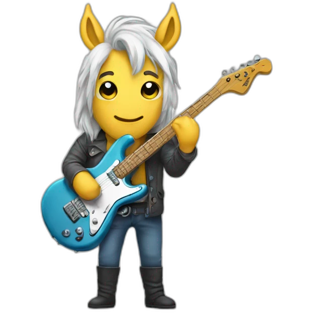 licorn guitarist emoji