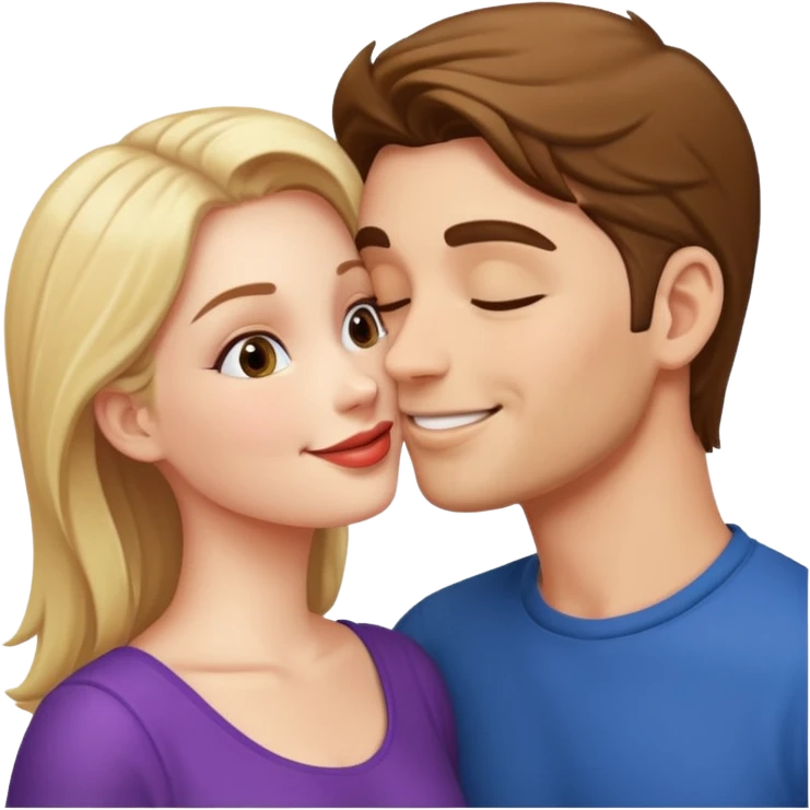 Man woman kissing  emoji