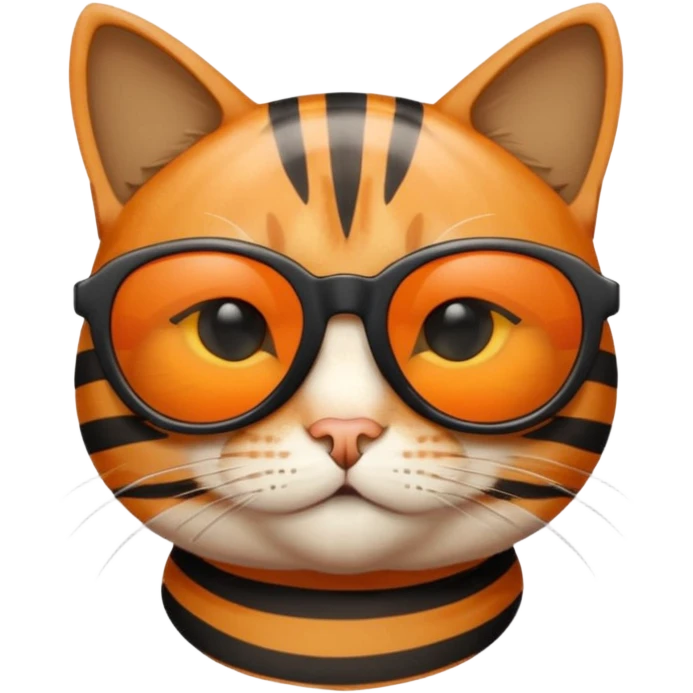Cat wearing sunglasses emoji