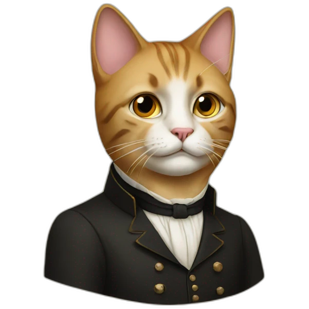 a famous german man as a cat emoji