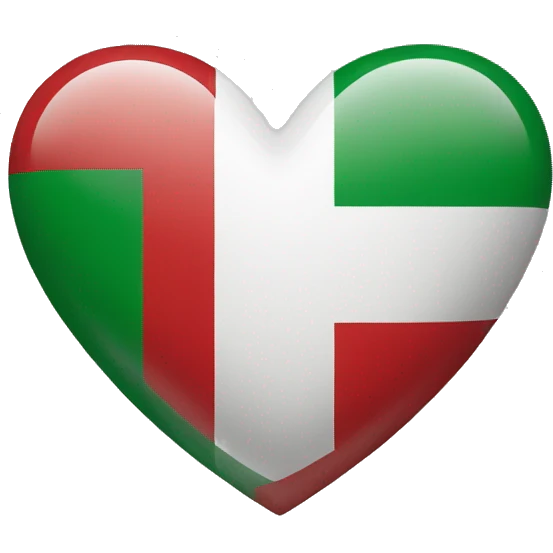 heart as italy flag emoji