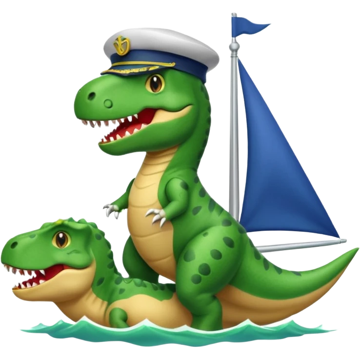 Nimm den. Trex Emoji aber mach auf dem Ticken ein Segel  emoji