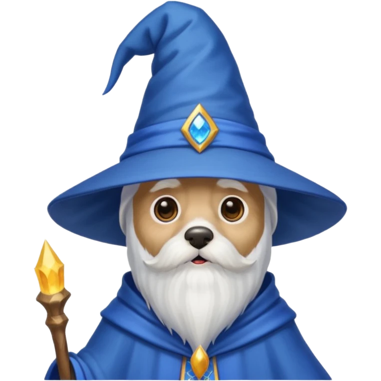Dog wizard emoji