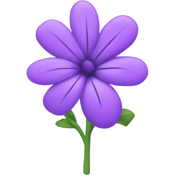 purple flowers emoji