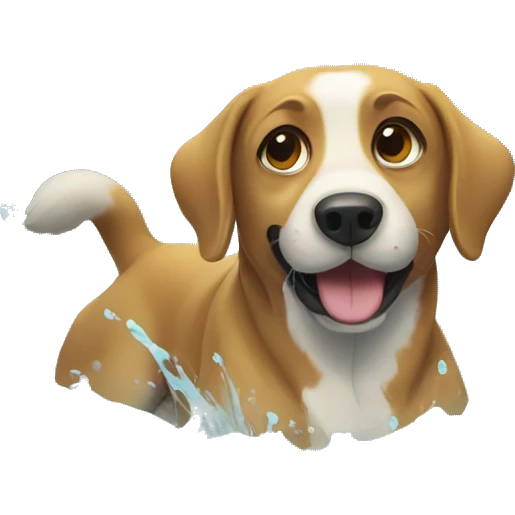 dog in the water  emoji