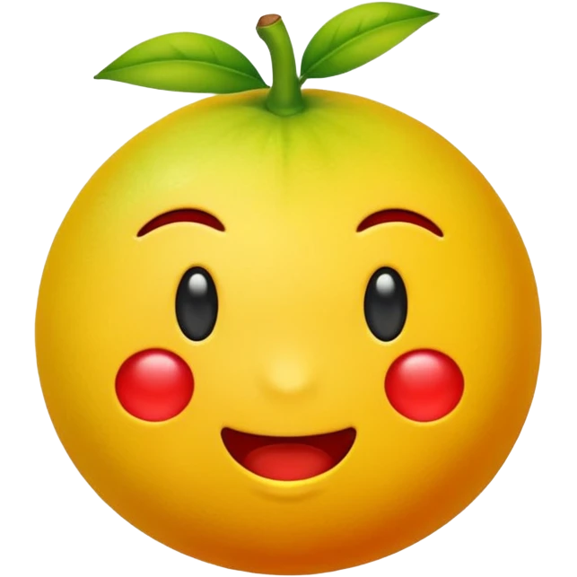Crear un emoticón que tenga que ver con una variedad de Cambures ,como Cambur rojo, guineo, manzano , macho etc....; y que la paleta de colores sea la siguiente: Rojo Carmín, Amarillo, Amarillo Crema y Verde Pasto emoji
