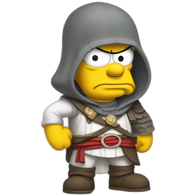 Assasin's creed homer simpson emoji