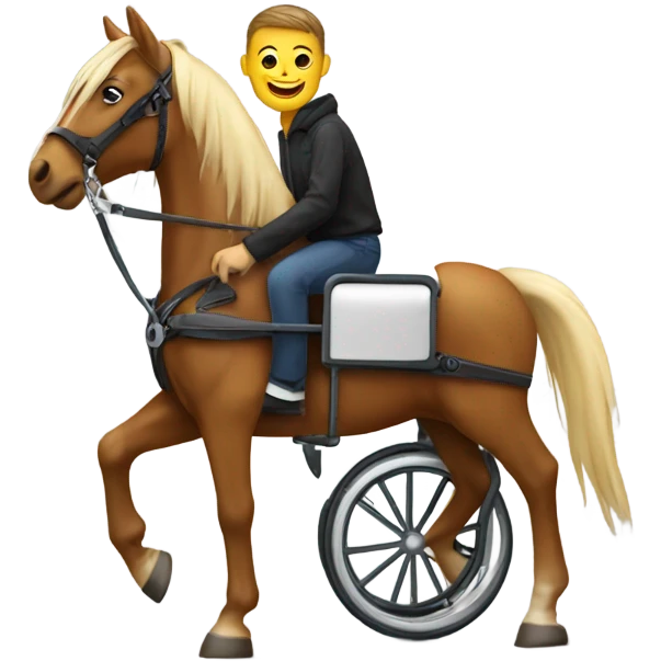 Human horse in a wheelchair  emoji