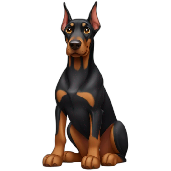 Doberman enfadado emoji