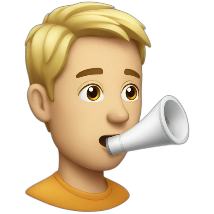 Whistling emoji