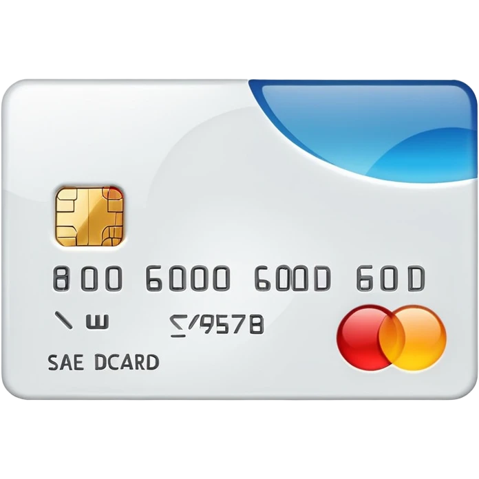 Cartão de crédito branco emoji