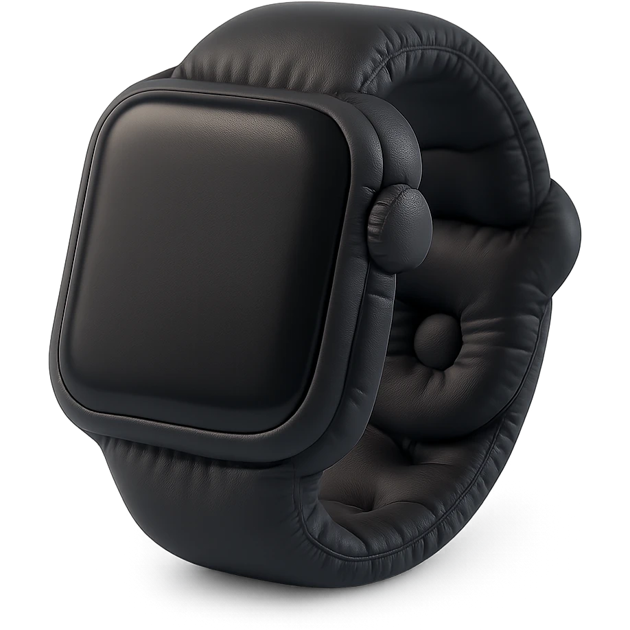 black apple watch emoji