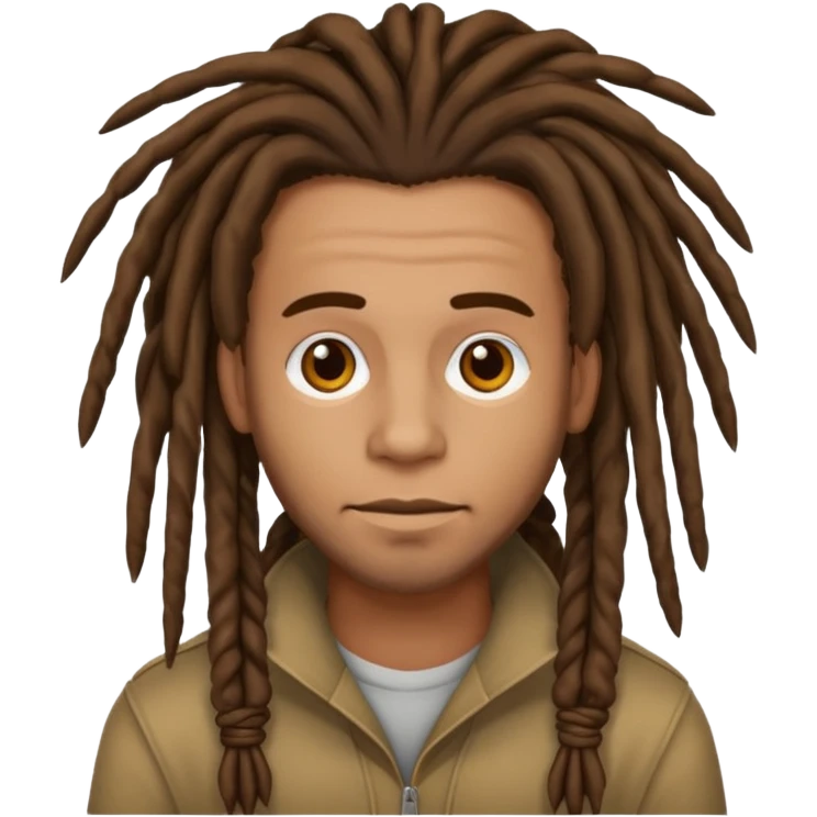 Man with dreadlock emoji