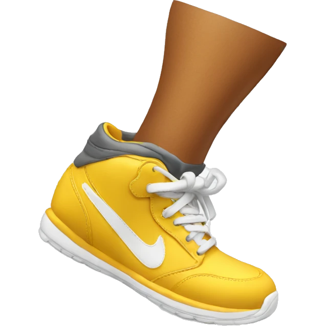 leg with sneaker on emoji