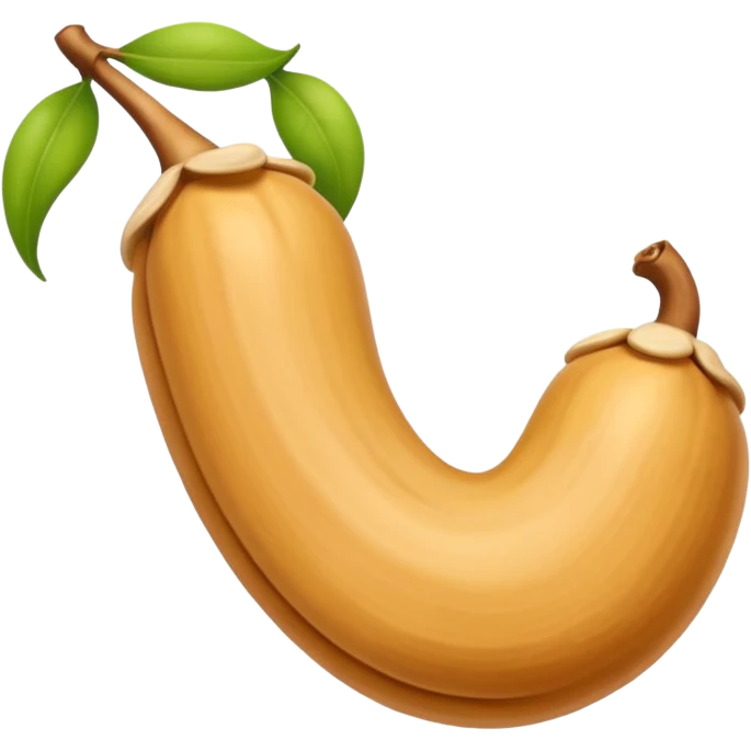 Make single simple Cashew dryfruit no leave  emoji