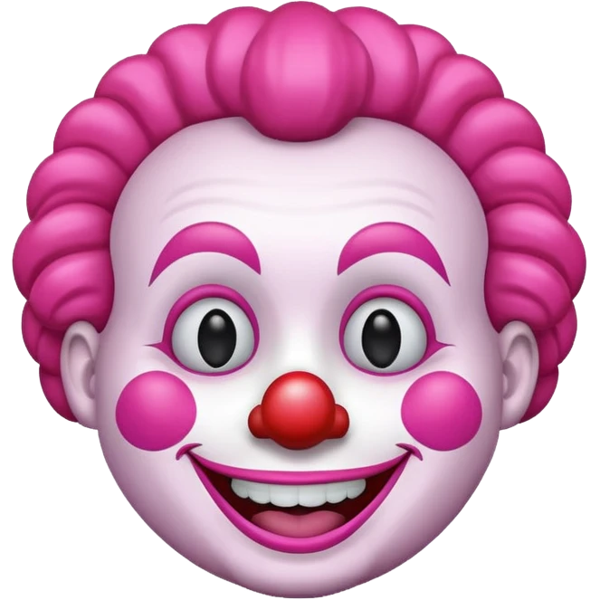 pink clown emoji emoji
