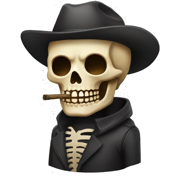 Calavera fumando  emoji