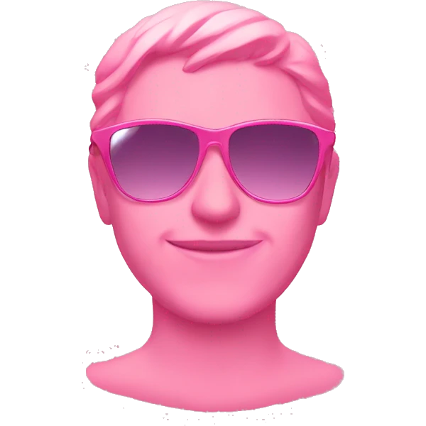 Sunglasses pink emoji