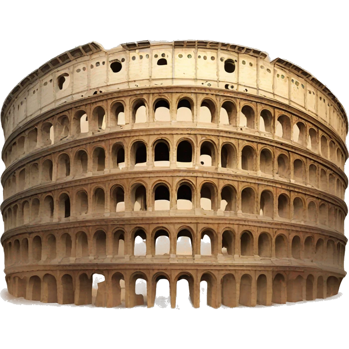 Rome colosseum in apple emoji style emoji