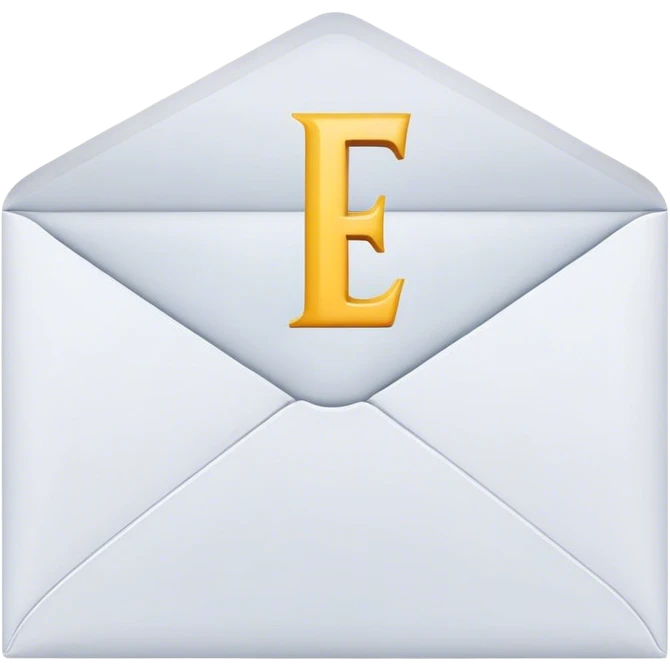 An envelope with a letter E infront of it emoji