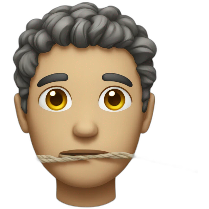 Sad guy With string emoji